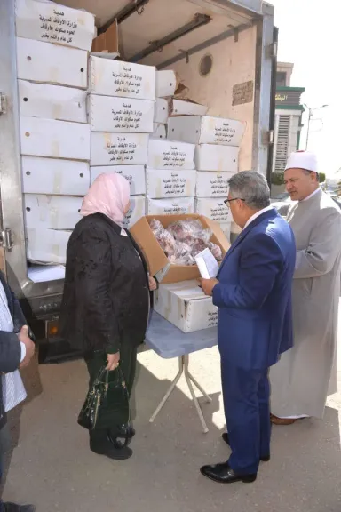 محافظ الدقهلية:استلام 4 طن دفعة جديدة من لحوم الأضاحي