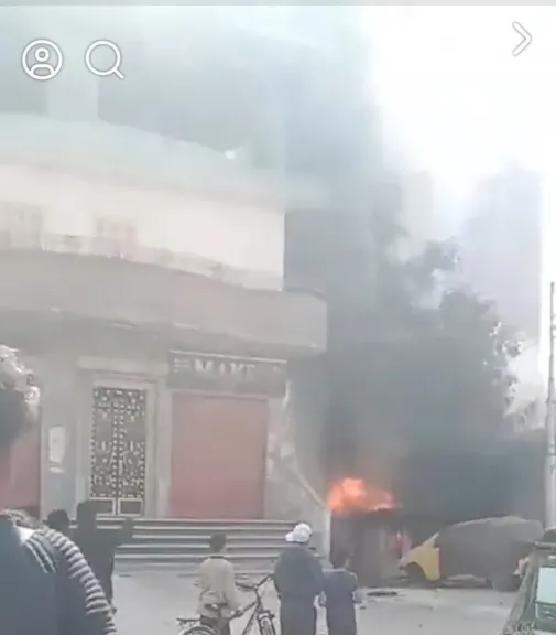 نشوب حريق بمنطقة الشيخ حسن زناتي بمركز أبنوب