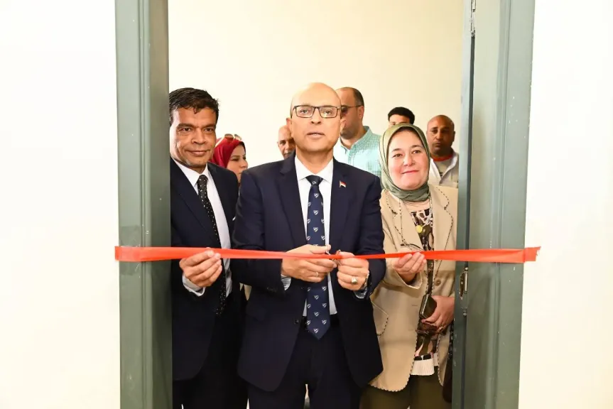 الدكتور المنشاوي يفتتح وحدة مناهضة العنف ضد المرأة بجامعة أسيوط التكنولوجية الدولية