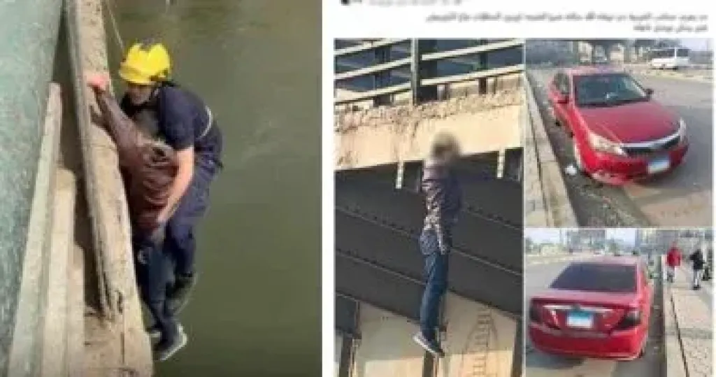 النيابة تنتدب المعمل الجنائى لمعاينة موقع إنهاء سائق حياته من أعلى كوبرى الساحل