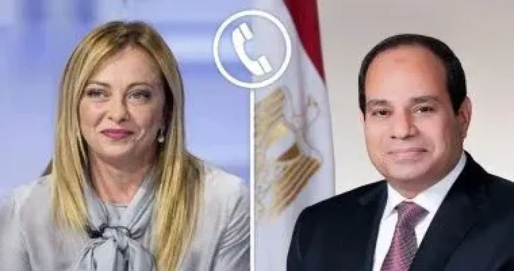 الرئيس السيسى يؤكد لرئيسة وزراء إيطاليا أهمية صون السلم والاستقرار الإقليميين