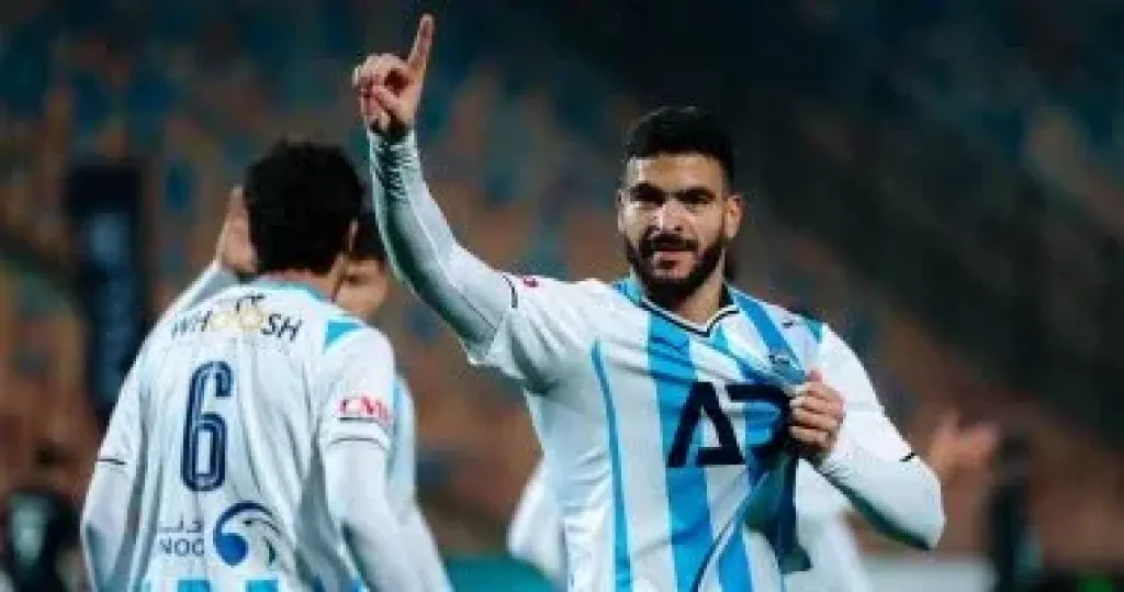 طرد حامد حمدان لاعب بيراميدز فى الدقيقة 80