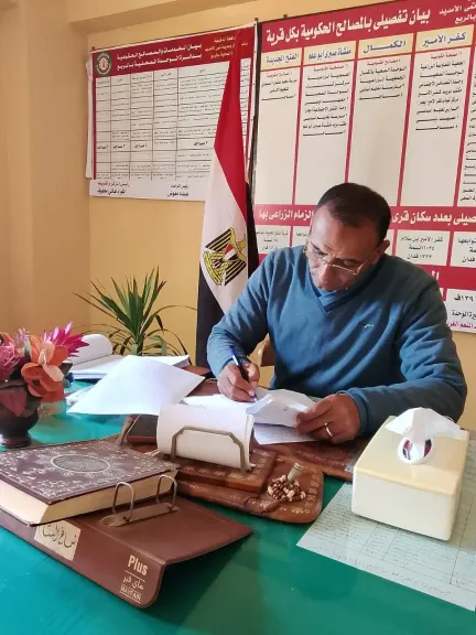 الانتهاء من اعمال مدخل  قرية الربع بتمى الامديد بالدقهلية