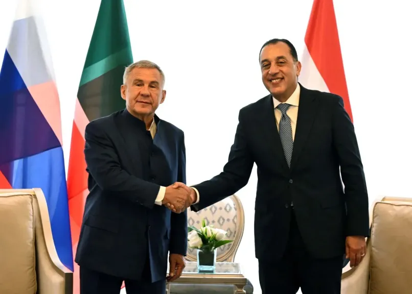 رئيس الوزراء يستقبل رئيس جمهورية تتارستان بروسيا الاتحادية