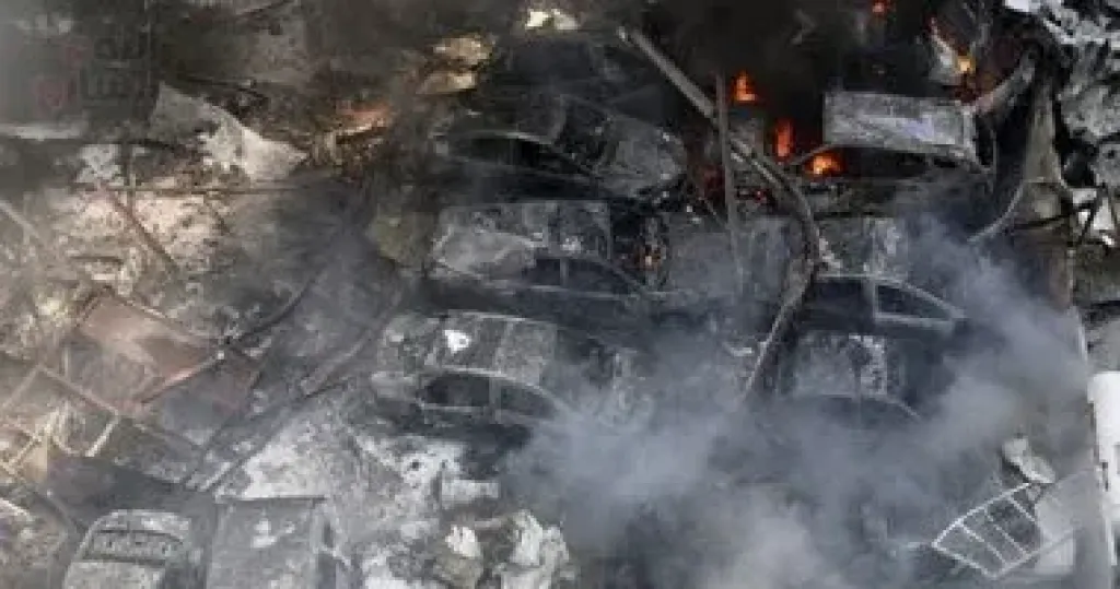 غارة إسرائيلية على محيط بلدة العباسية جنوبى لبنان