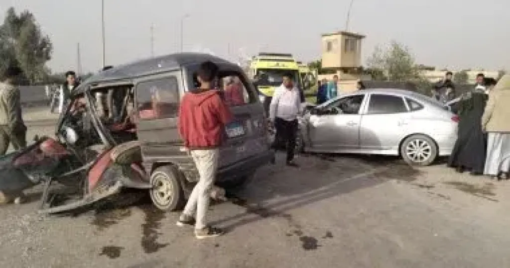 جثة و11 مصابًا.. ننشر أسماء ضحايا حادث انقلاب سيارة ميكروباص بطريق منفلوط/ الداخلة