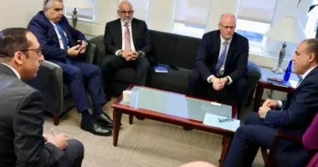 وزير الخارجية يؤكد ثوابت مصر من قضية فلسطين ويبحث مع البنك الدولي إعمار غزة