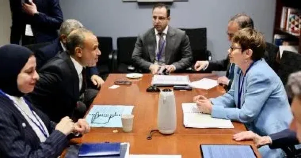 وزير الخارجية يلتقى رئيسة البنك الأوروبى لإعادة الإعمار والتنمية فى واشنطن