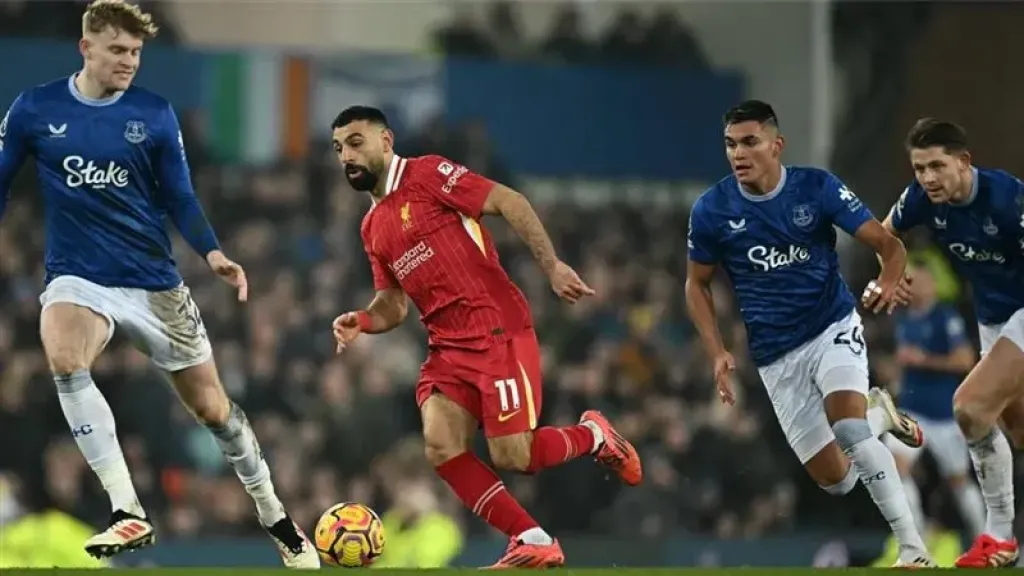 أرقام محمد صلاح أمام إيفرتون في ديربي الميرسيسايد