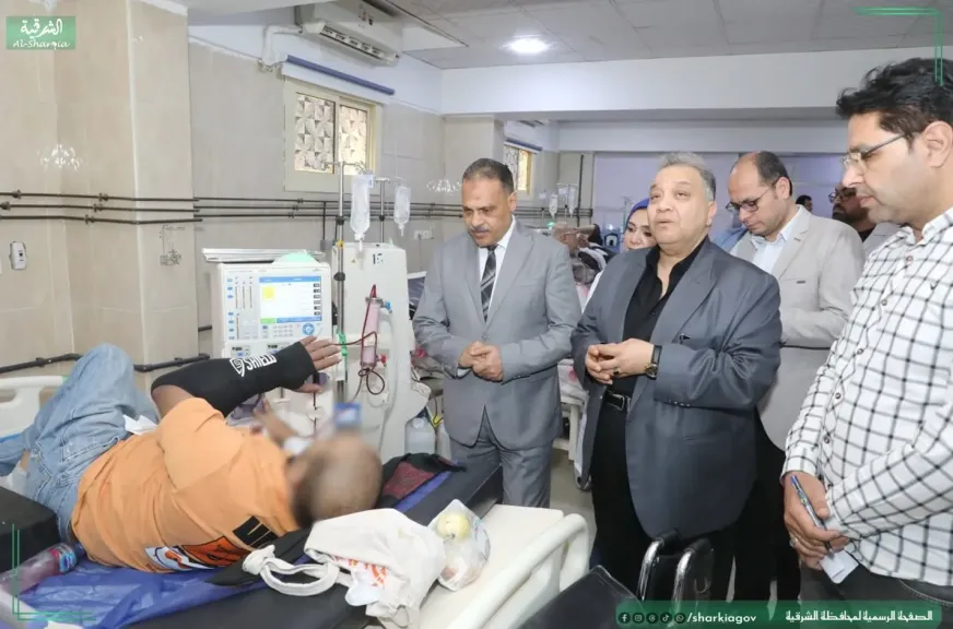 محافظ الشرقية يتفقد مستشفى القنايات المركزي