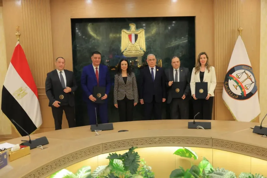 وزيرة التضامن الاجتماعي والنائب العام يشهدان توقيع بروتوكولي تعاون بين الوزارة والنيابة العامة