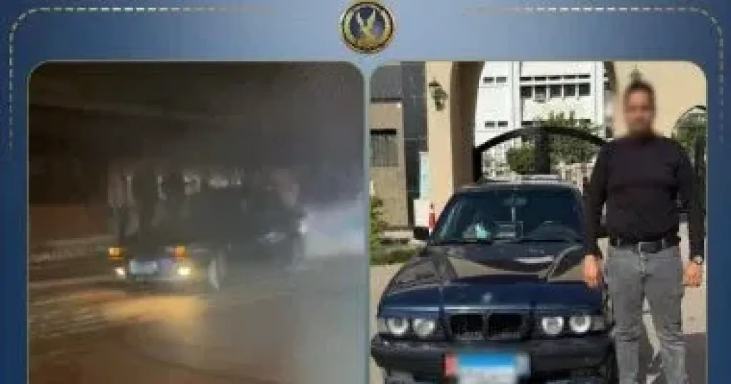 ”زفة” تنتهي في القسم.. ضبط سائق متهور استعرض بسيارته فوق كوبري