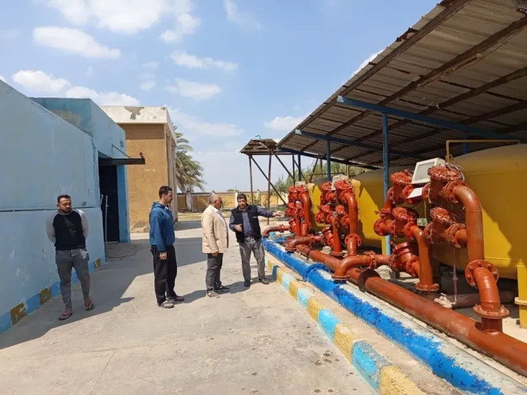 مياه الشرقيه جولة ميدانية لرئيس مجلس الادارة لمحطات بلبيس والزقازيق وديرب نجم
