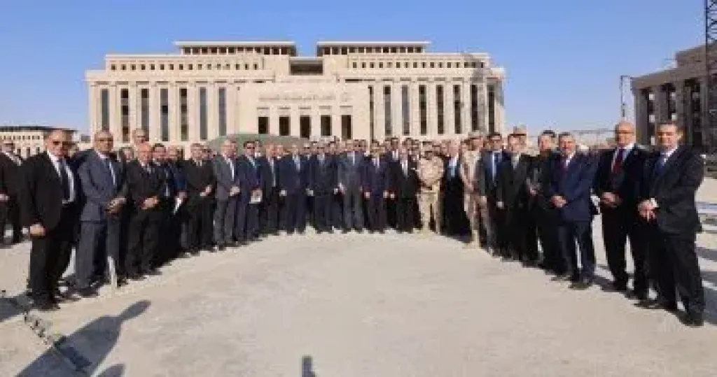 وزير العدل يتفقد مدينة العدالة برفقة مجلس القضاء الأعلى.. يؤكد: صرح قضائي عملاق