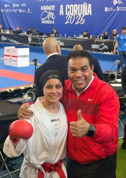 آلاء أيمن تنتزع الميدالية البرونزية في الدوري العالمي للكاراتيه