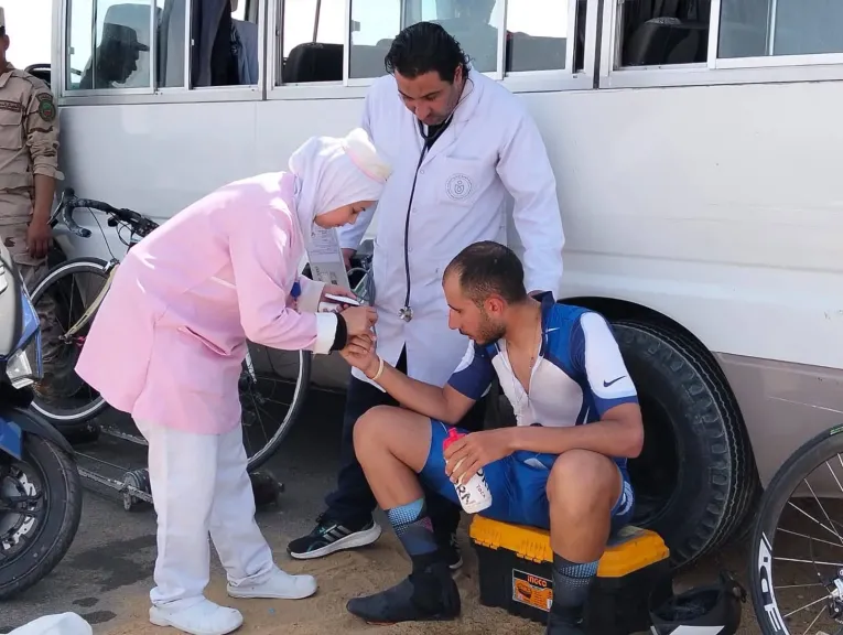 هيئة الرعاية الصحية تشارك في أعمال التأمين الطبي لبطولة الجمهورية للدراجات بمحافظة السويس للموسم الرياضي 2026/2025