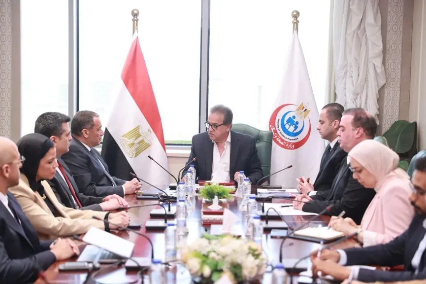 وزير الصحة يبحث التعاون الرقمي مع شركة أورانج مصر لتطوير المنظومة الصحية