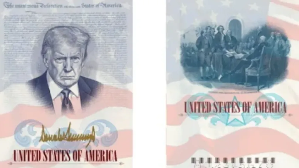 الولايات المتحدة تصدر جوازات سفر تحمل صورة الرئيس ترامب