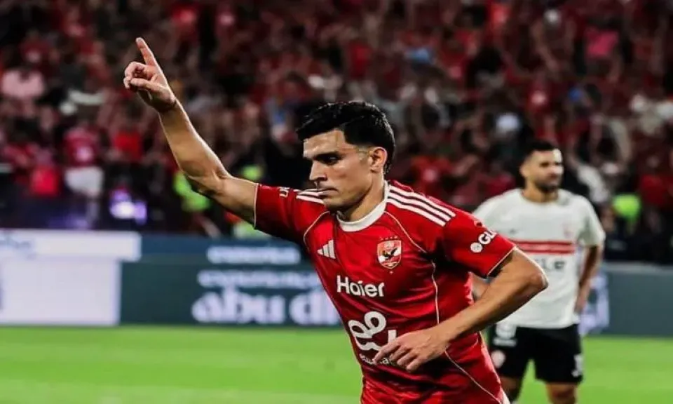 الهدف الثالث لـ بن شرقى فى مبارة الاهلى و الزمالك