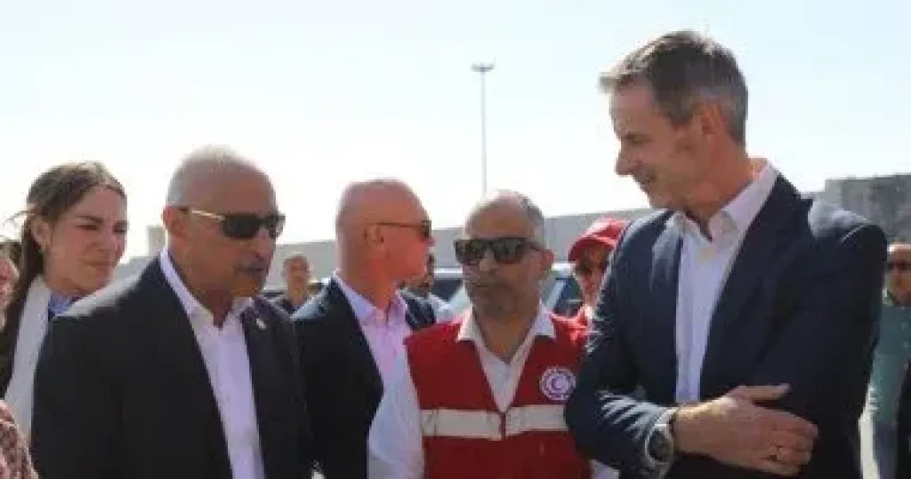 السفير البلجيكي ومحافظ شمال سيناء يتفقدان معبر رفح
