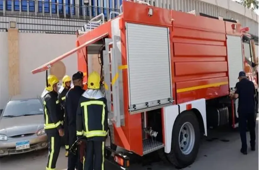 إصابة 33 عامل بإختناق  إثر نشوب حريق بمحطة تصدير حاصلات زراعية بصحراوى البحيرة