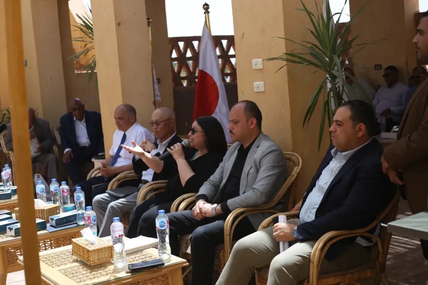 نائبة وزيرة التضامن الاجتماعي تفتتح مركز التدريب على تصنيع الألبان بمركز بلاط بمحافظة الوادي الجديد