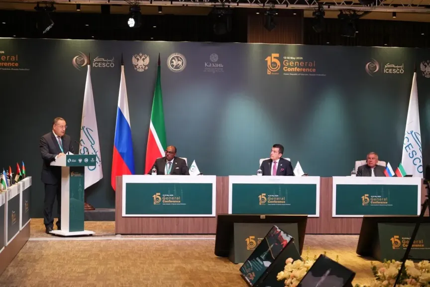 وزير التعليم العالي يلقي كلمة مصر خلال افتتاح أعمال المؤتمر العام الخامس عشر للمنظمة بكازان