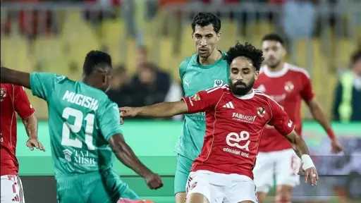جمهور الأهلي خلال مواجهة المصري: «دوري محمد صبري في الجزيرة»