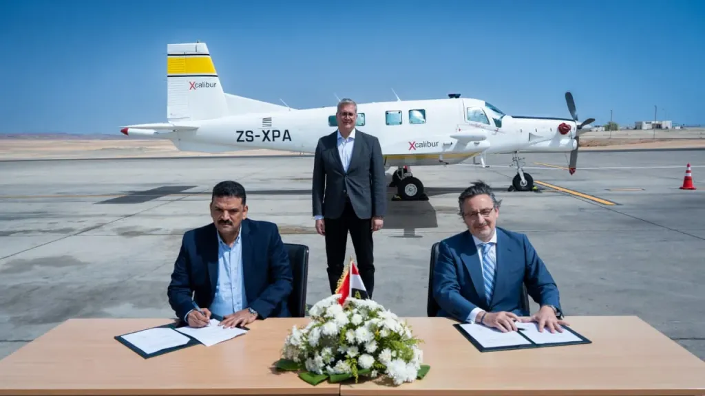 وزير البترول : يشهد التوقيع بالأحرف الأولى على عقد المسح الجوي الشامل لثروات مصر التعدينية