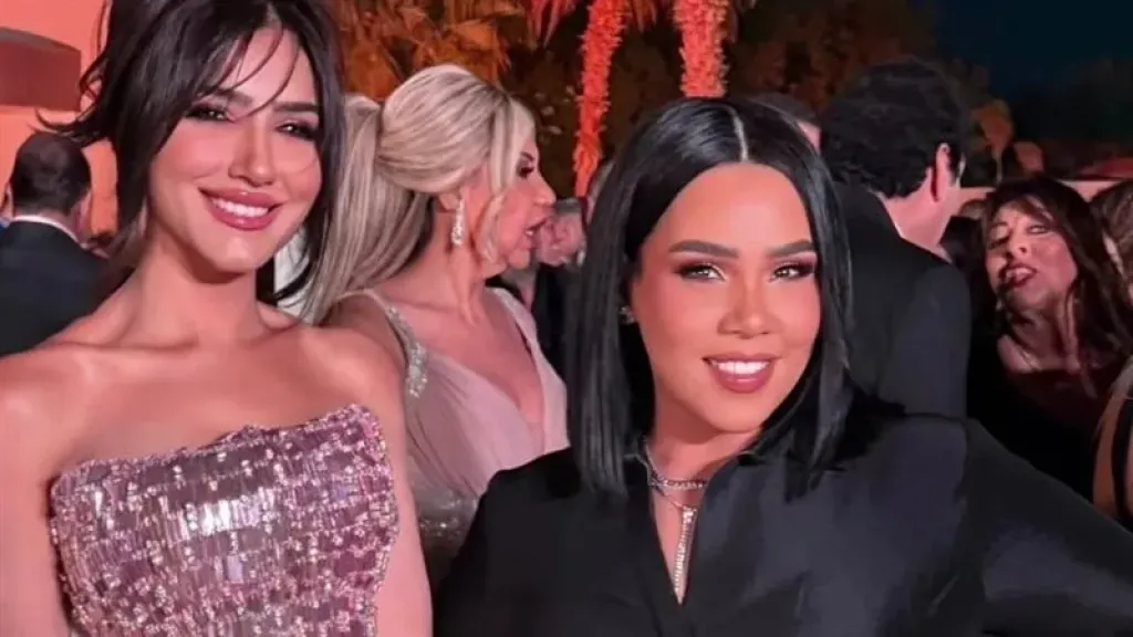 إطلالة مي عمر في حفل زفاف نجل إدوارد