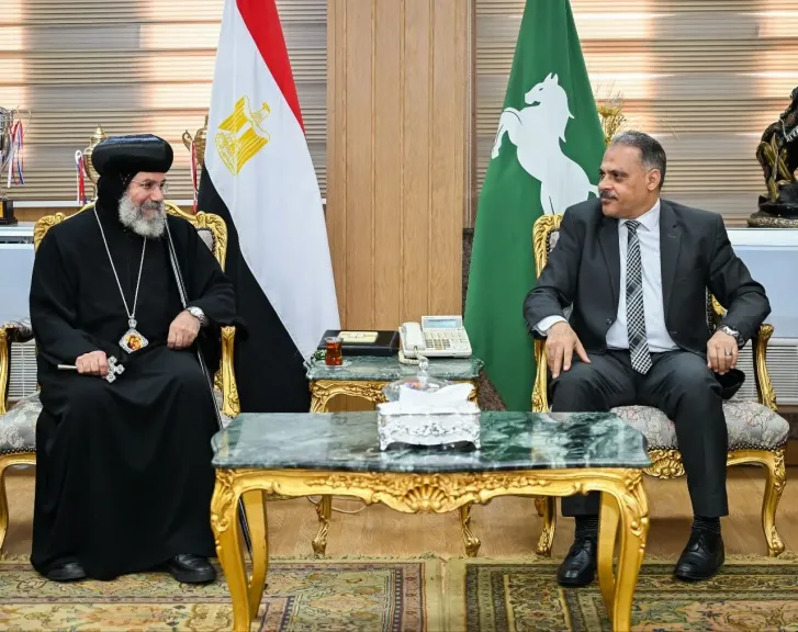 محافظ الشرقية يستقبل أسقف ميت غمر لتقديم تهنئة عيد الأضحى