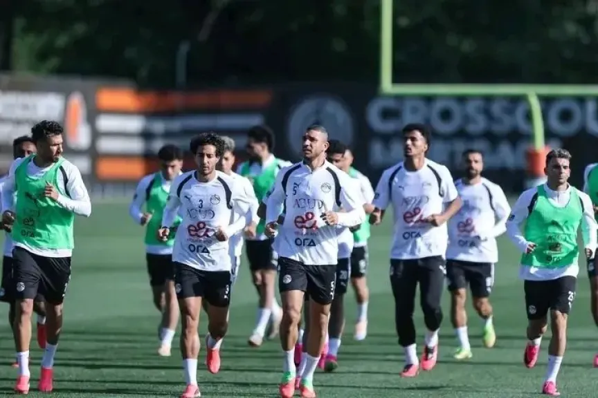 الفراعنة يخوضون أول مران في أمريكا قبل مواجهة البرازيل
