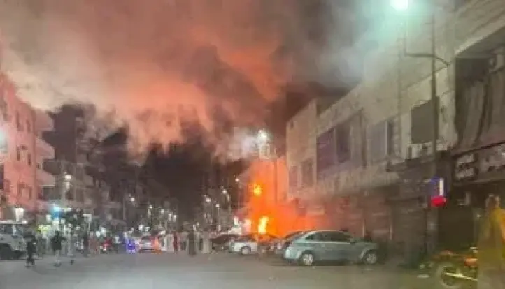 نشوب حريق في مطعم بنجع حمادي بقنا