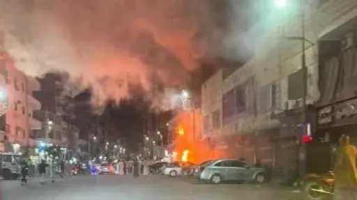 نشوب حريق في مطعم بنجع حمادي بقنا