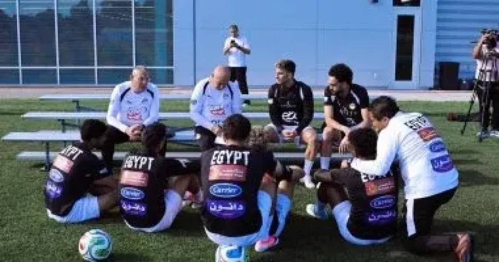منتخب مصر يخوض تدريبه الرئيسي بإستاد هانتينجتون بانك استعداداً لودية البرازيل