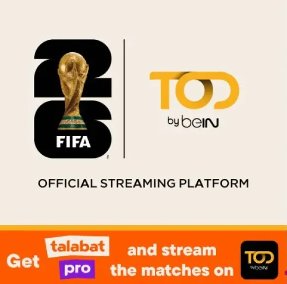 *طلبات مصر تعلن عن شراكة استراتيجية مع منصة TOD  لتقديم تجربة مشاهدة متكاملة لكأس العالم FIFA 2026™️*