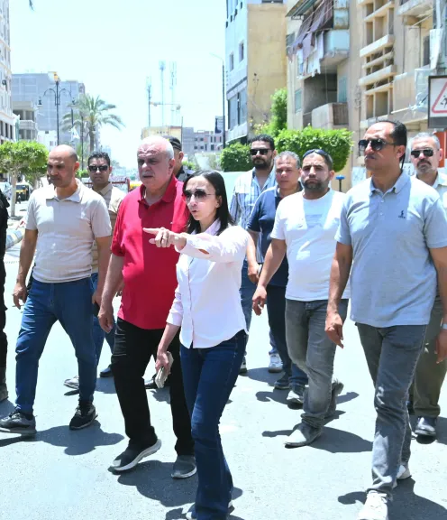 جاكلين تقود حملة مكبرة بحوش عيسى لإزالة الإشغالات وإعادة الانضباط للشوارع
