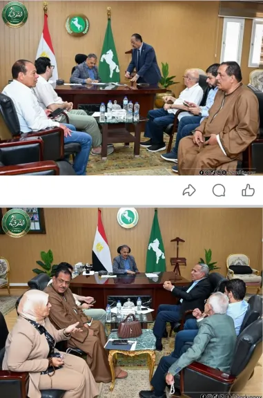 لتعاون الجهاز التنفيذي والسلطة التشريعية محافظ الشرقية يلتقى بنواب البرلمان