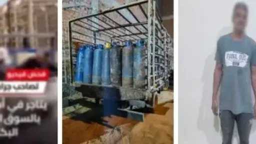 ضبط شخص يبيع أسطوانات بوتاجاز دون تصريح وبسعر مرتفع