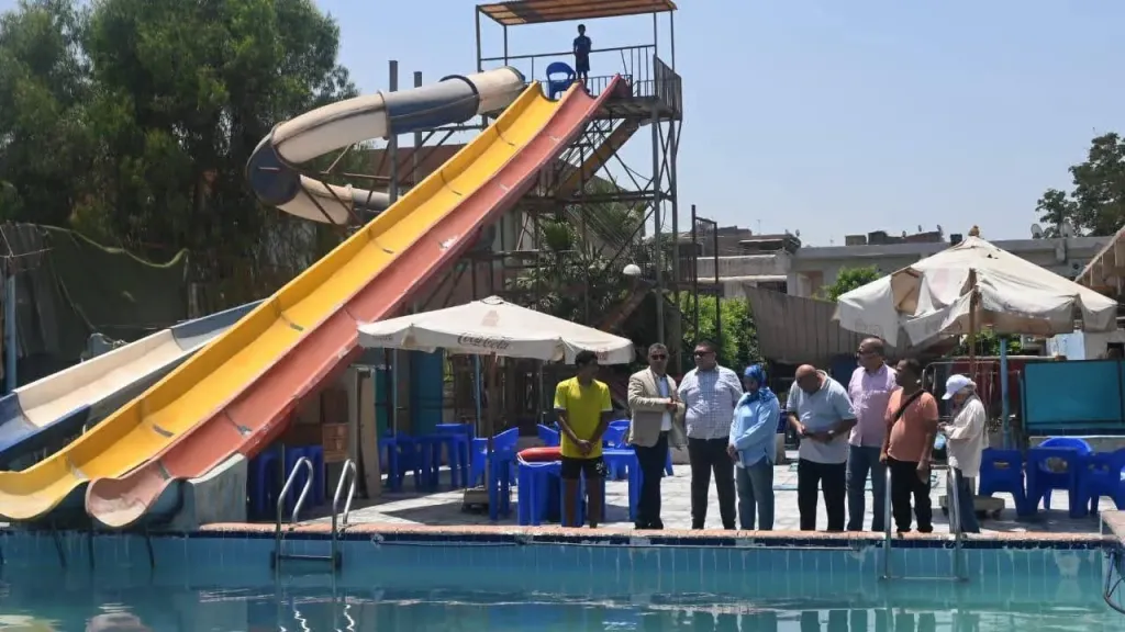 محمود فوزى يتفقد المراحل النهائية لتطوير مركز شباب الشرابية و لجان لبعض المراكر