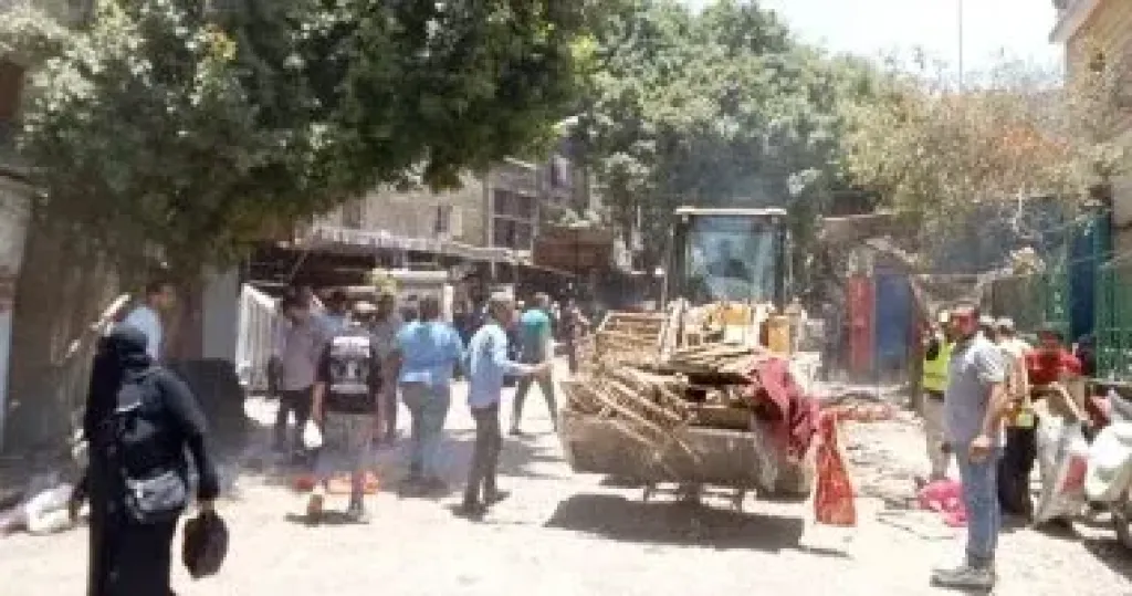 فض سوق جمال عبد الناصر بالمنيرة الغربية فى الجيزة ونقل الباعة لسوق حضارى