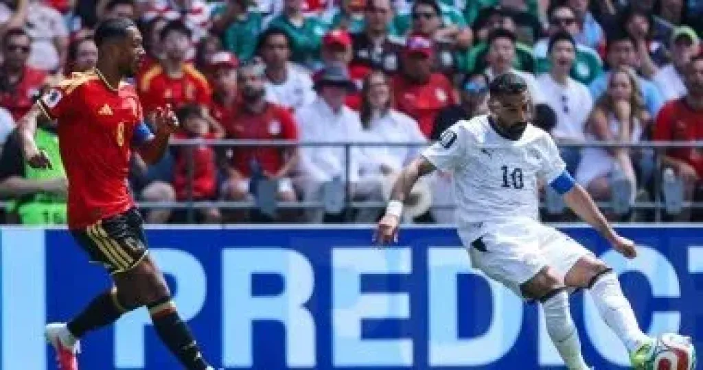 تعادل 1ــ1 بين مصر وبلجيكا بعد مرور 75 دقيقة.. وخروج محمد صلاح