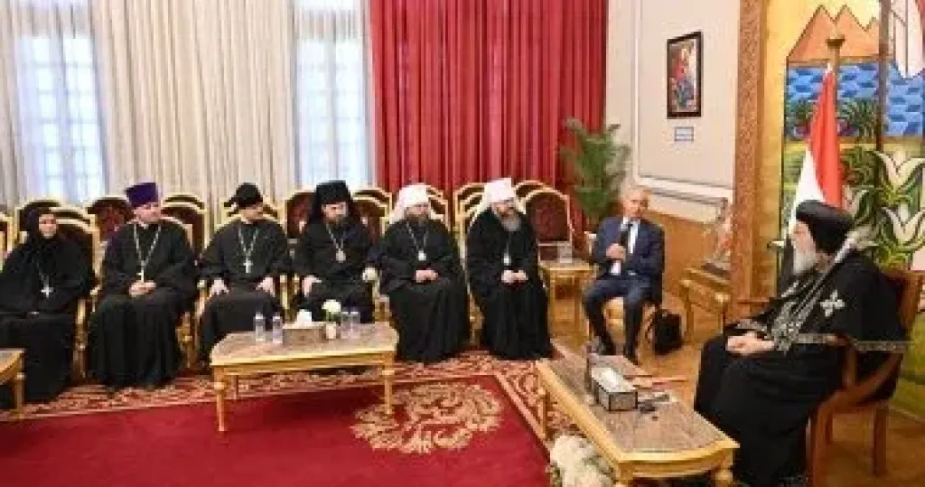 البابا تواضروس الثانى يستقبل وفدًا من الكنيسة الروسية