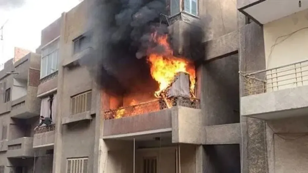 إصابة شخصين بسبب حريق شقة سكنية فى بولاق الدكرور