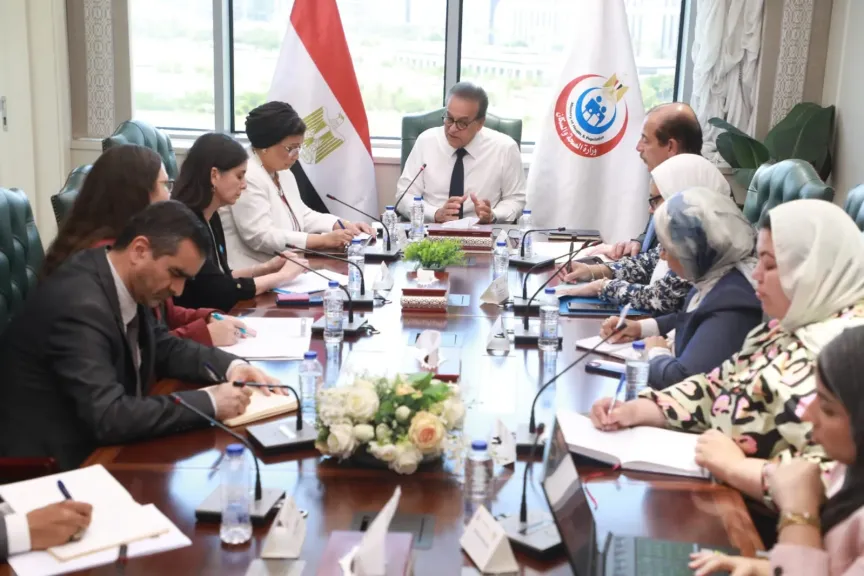 وزير الصحة يبحث مع ممثلة اليونيسيف لدى مصر تعزيز التعاون في صحة الطفل
