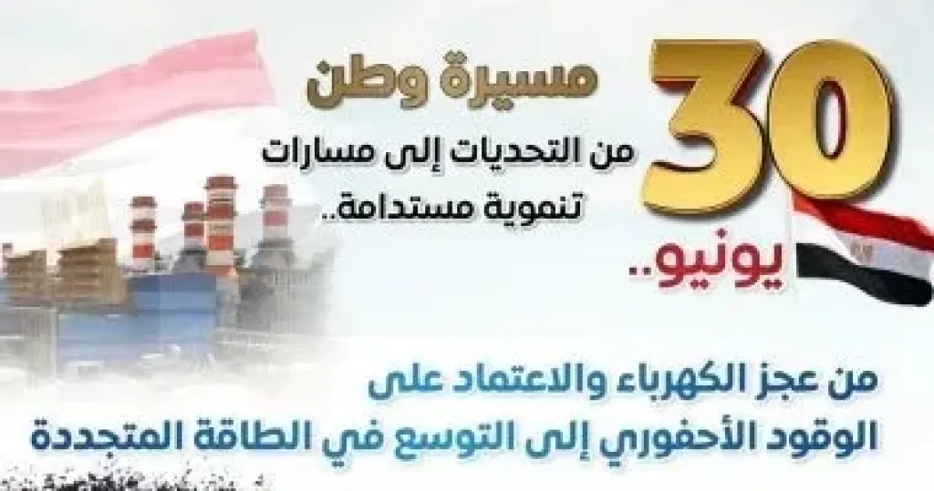 مجلس الوزراء يرصد أوضاع الكهرباء قبل وبعد 30 يونيو: من العجز للتوسع فى الطاقة المتجددة