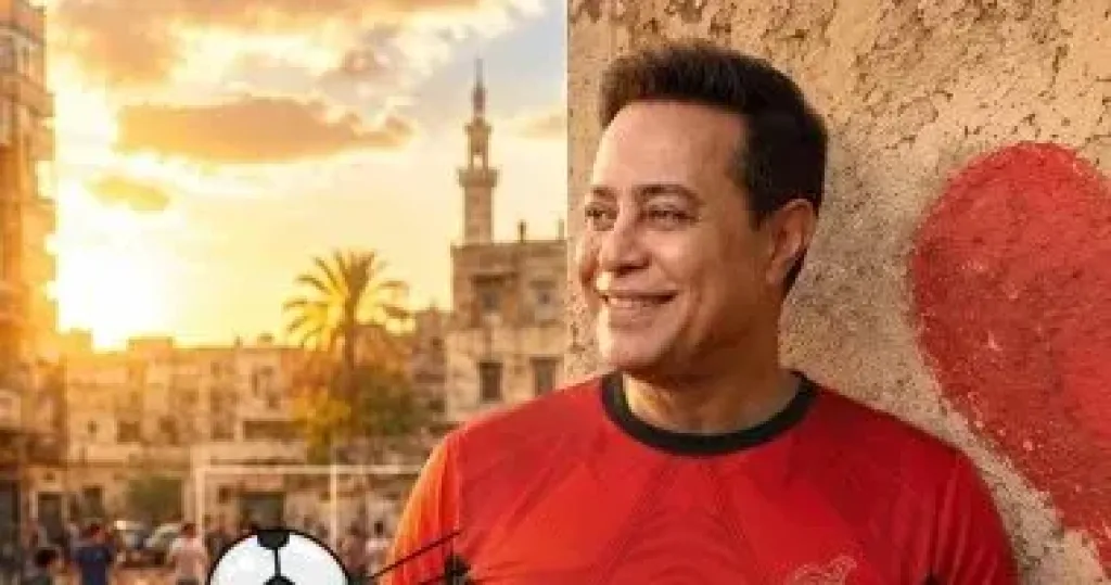 حكيم يحتفل بنجاح أغنية الجديدة ويعلق: سنترنا فى نص ملعب قلبى وهجمنا على الترند