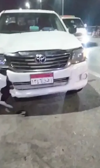 حادث اصطدام على كوبري الواسطى