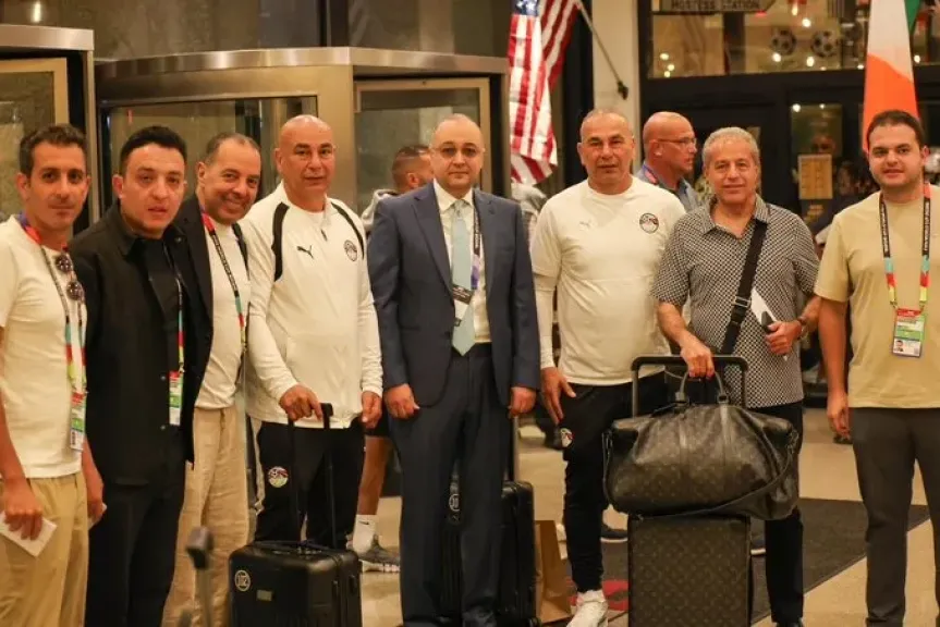قنصل مصر في هيوستن يستقبل بعثة المنتخب