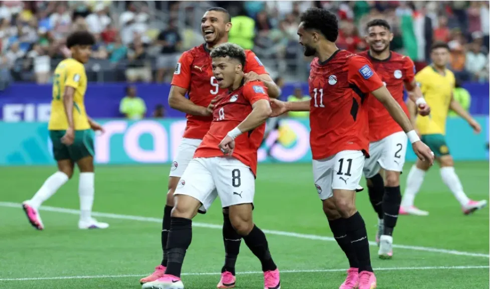 مصر تفوز على استراليا 1/ صفر فى الشوط الاول